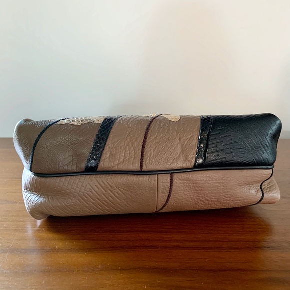 ❌Sold Vintage 80s Clemente Patchwork Snake Purse - Picture 10 of 13